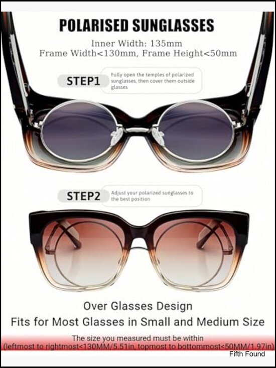 Polarized Fit Over Glasses Sunglasses Oversized Wrap 2 Pack